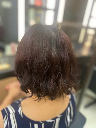 ショート パーマ 池田 朱李のヘアスタイル