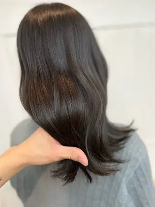 セミロング カラー パーマ ヘアアレンジ メンズ 二ヶ月綺麗なデザイン カット/星野六三四のヘアスタイル