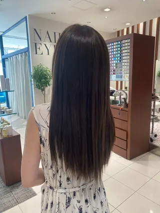 ロング 中谷 明日香のヘアスタイル