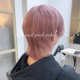 ミディアム カラー メンズ EMANON新宿南口所属・☁️ケアブリーチ￤ ウルフ￤Shioriのヘアスタイル