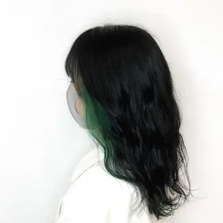 セミロング カラー collet矢島/ ブリーチ/レイヤーのヘアスタイル