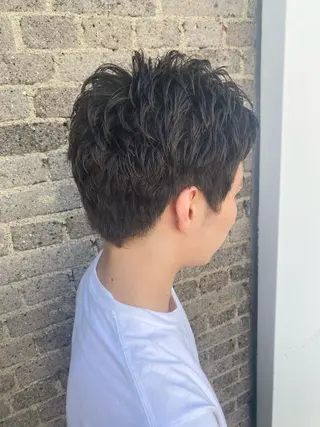 パーマ メンズ 山中 真紫のヘアスタイル