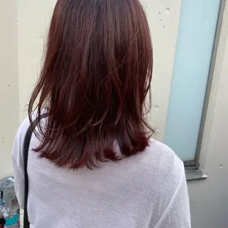 ミディアム カラー 当日予約大歓迎💗 依田瑞希のヘアスタイル