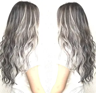 セミロング カラー ヘアアレンジ 福田 武士のヘアスタイル