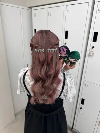 ロング 横浜　アレンジ💫／ エクステ🎀／ルナのヘアスタイル