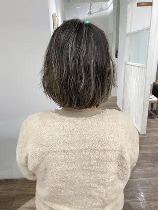 ミディアム カラー ハイライト⭐️上野 高広のヘアスタイル
