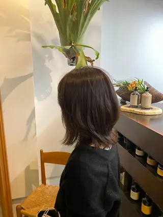 ミディアム カラー うる艶ヘア♡韓国好き 透明感　shotaのヘアスタイル
