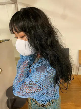 ロング パーマ 吉田一輝 外国人パーマのヘアスタイル