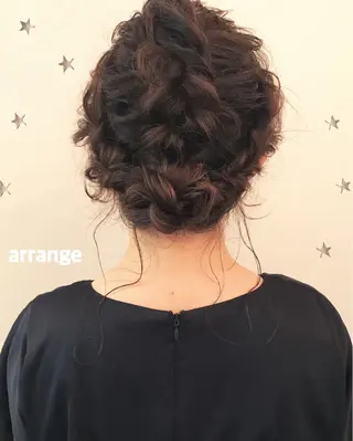 ミディアム ヘアアレンジ 市川 千夏のヘアスタイル