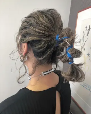 ミディアム ヘアアレンジ pep natsumiのヘアスタイル