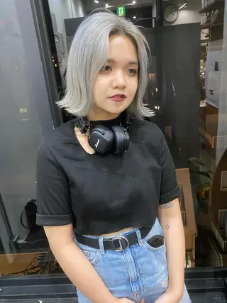 ショート カラー ヘアアレンジ 東 寛道のヘアスタイル