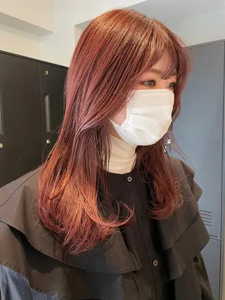 セミロング カラー hazuki 🌝のヘアスタイル