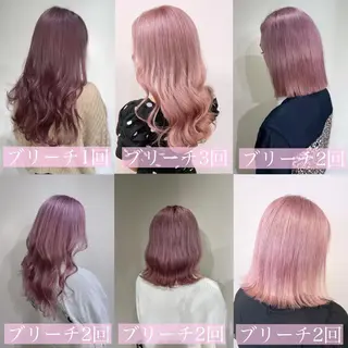 ショート カラー ムラ修正.ブリーチ エクステ🤍アミルのヘアスタイル