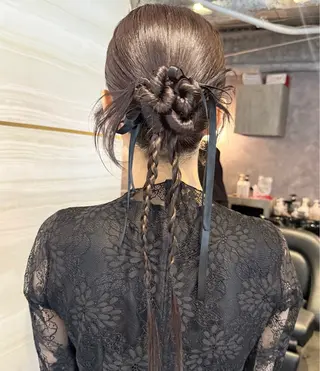 ロング 🌱巴結生🌿大宮 ☁️ミルクティーのヘアスタイル