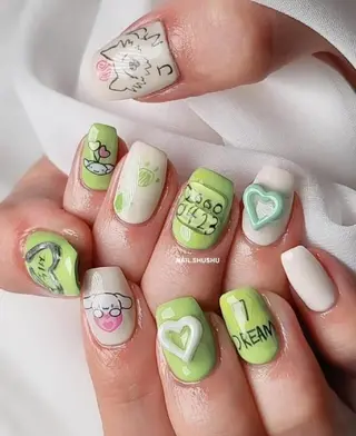 ネイル 3dパーツ/流行り 👧shushu❤️のネイルデザイン