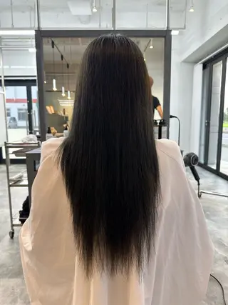 ロング カラー 暖色カラー得意🔥 栗俣嵐のヘアスタイル