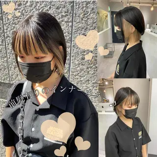 ショート カラー ヘアアレンジ 美髪矯正・レイヤー 倉友哉のヘアスタイル