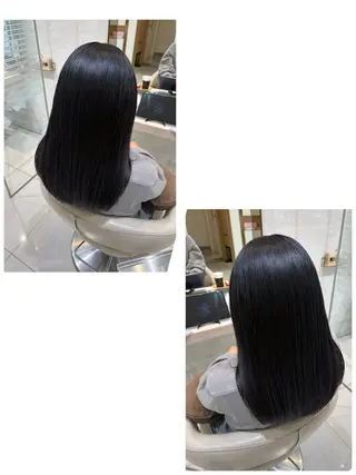 ロング パーマ 縮毛矯正&髪質改善 西野のヘアスタイル