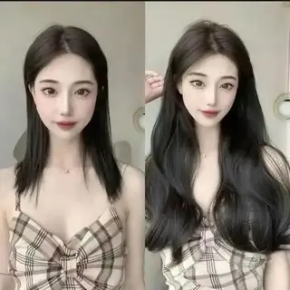 羽エクステ/エクステ JIJIA美容室のヘアスタイル