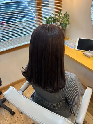 カラー 暖色❤️艶カラー/ あおいのヘアスタイル