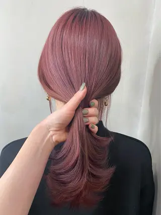 セミロング カラー ヘアアレンジ Hatanaka Airiのヘアスタイル