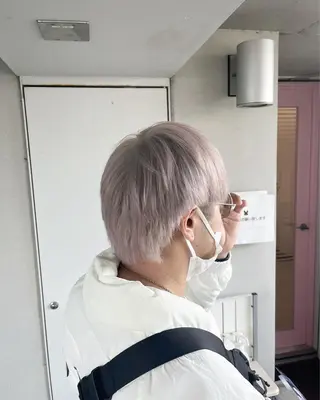 ショート カラー メンズ 【毎朝セット3分】 メンズパーマ　真人のヘアスタイル