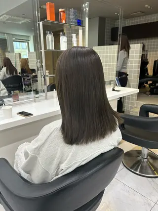 カラー 透明感ベージュ🤎 ナチュラルレイヤーのヘアスタイル