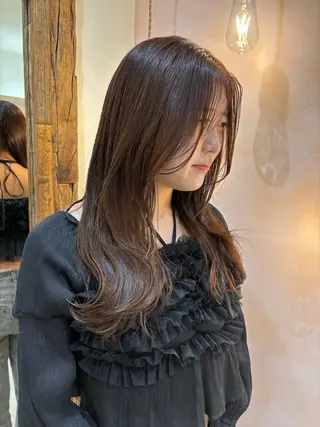 ロング カラー 新田 章太郎のヘアスタイル