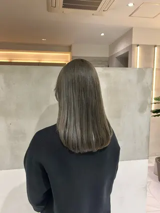 セミロング カラー ナチュラル/韓国💎 haruka 💎のヘアスタイル