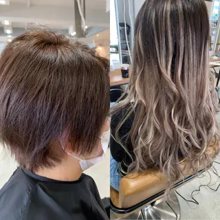 ロング カラー LUXBE LUCEのヘアスタイル