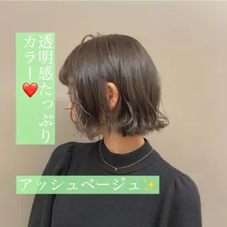 ショート カラー ヘアアレンジ 💖艶と似合わせ💖 カラーカット💖のヘアスタイル