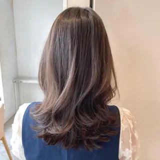 ミディアム 顔まわりカット🌟 くびれヘア/寺門遥輝のヘアスタイル