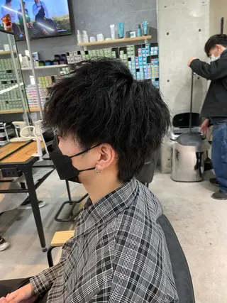 ショート パーマ メンズ メンズ韓国ヘア👹 KAJIのヘアスタイル