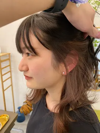 ミディアム カラー メンズカット/透明感 石山浩二のヘアスタイル