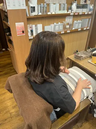 ミディアム パーマ 大人女子&髪改善専門 Nobuフリーランスのヘアスタイル