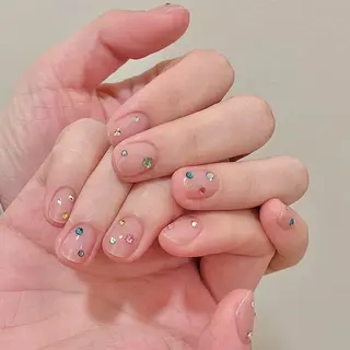 ネイル By moonネイル 🌷ワンホン/韓国風のネイルデザイン