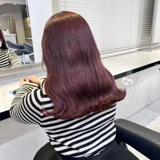 カラー ブリーチありorなし 暖色カラー🎀セナのヘアスタイル