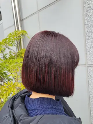 ショート 透明感🫧艶カラー✨ レイヤー✂渡辺祐輔のヘアスタイル