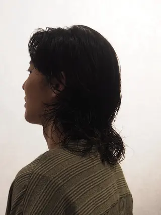 セミロング パーマ メンズ メンズヘア静岡 ✂︎Ryuheiのヘアスタイル