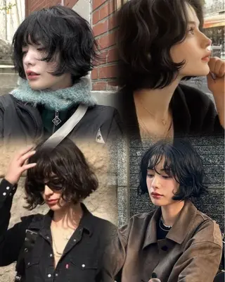 パーマ ハッシュレイヤー ༊*·˚ リナのヘアスタイル