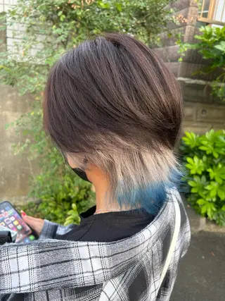 カラー ダブルスキルエクステ /羽エクステ白石宇由のヘアスタイル