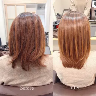 ミディアム 【モデル募集中】 髪質改善専門店リアンのヘアスタイル