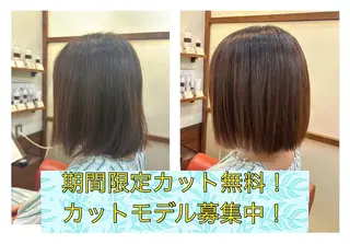 ミディアム カット無料　カット モデル募集中　網谷のヘアスタイル