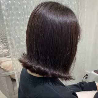 ミディアム カラー 暖色カラー✨️ 門内 梨真のヘアスタイル
