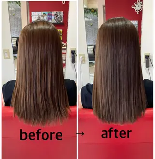 セミロング ルーチェ【luce】ヘアリゾート宝塚歌劇前店所属・岸本 友子のヘアスタイル