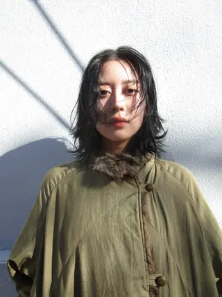 ミディアム yu maのヘアスタイル