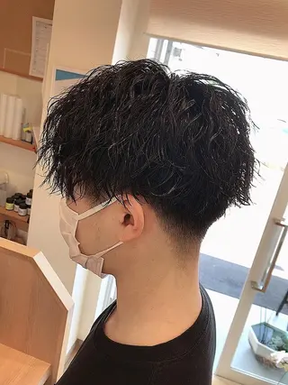 メンズ メンズパーマ波巻き 🌳大森悠登🌳のヘアスタイル