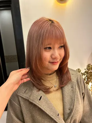 ミディアム 久保 璃々花のヘアスタイル