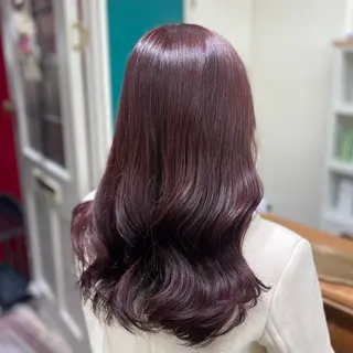 ロング カラー 🎀ときの/髪質改善 透けッ暖色カラー🪞のヘアスタイル