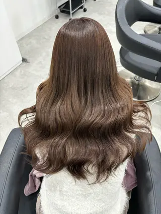ロング カラー 中韓レイヤー/ ブラウン🤎はやとのヘアスタイル